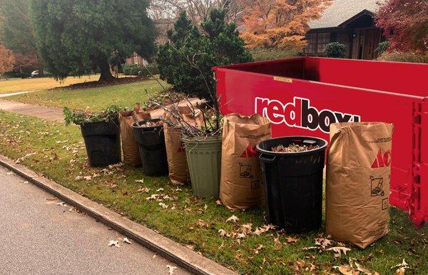 Renting a dumpster made easy! Just one call and redbox+ will deliver you roll off dumpster with portable toilet rental within 24 hours!