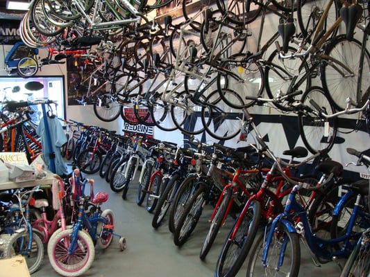 The Bike Shop has a great selection of new and used bikes.