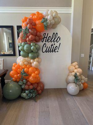 For a baby shower... hello cutie! theme.