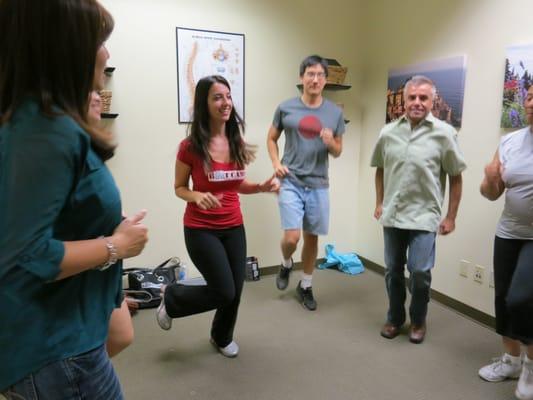 Toned Bodies Boot Camp gave a mini session at the Patient Appreciation Event