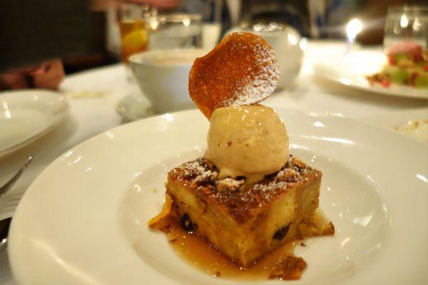 Pumpkin Bread Pudding – Pumpkin Gelato, Caramel Sauce @endoedibles on Instagram for more