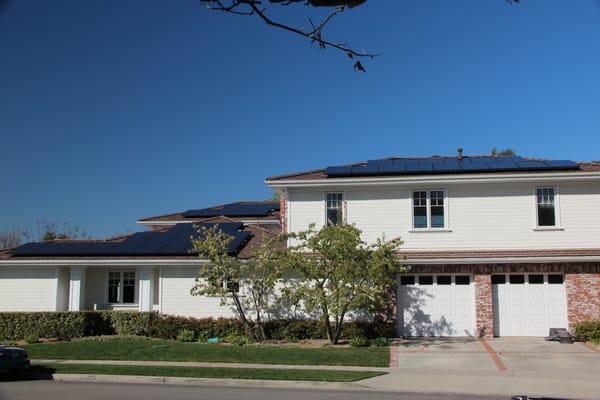 10 kw system, homeowner also has an electric car. They are powering their home and car.