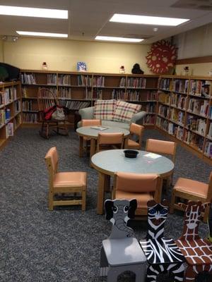 Back area of children's library -- picture books are kept here