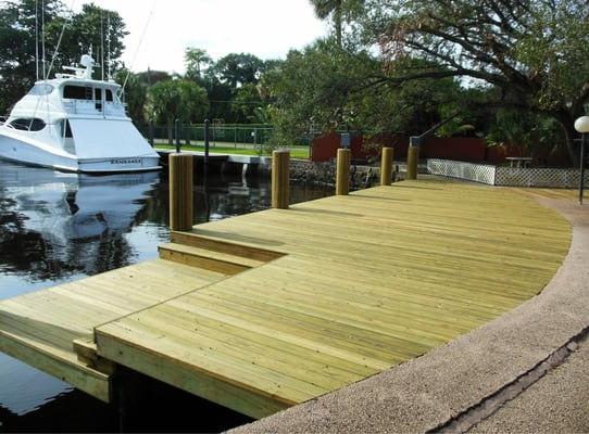 Beautiful Boat Docks, Pilings, and Boatlifts.