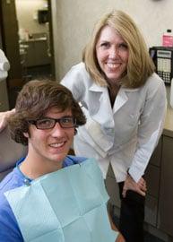 Pam and a happy patient