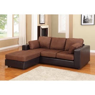 Brown Microfiber Sectional Sofa Set - $399