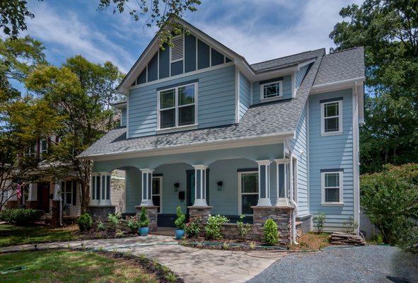 Located in the Chantilly neighborhood of Charlotte, The original home was around 1000 sqft. Added two stories.