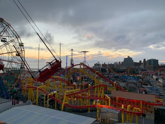 view from the swings