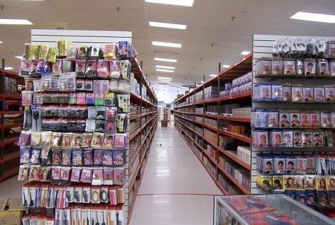 one aisle of about a dozen - easy to get lost