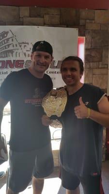 Photo with the Champion! Stipe Miocic! #StrongStyle #UFC203 #andStill #theChampion