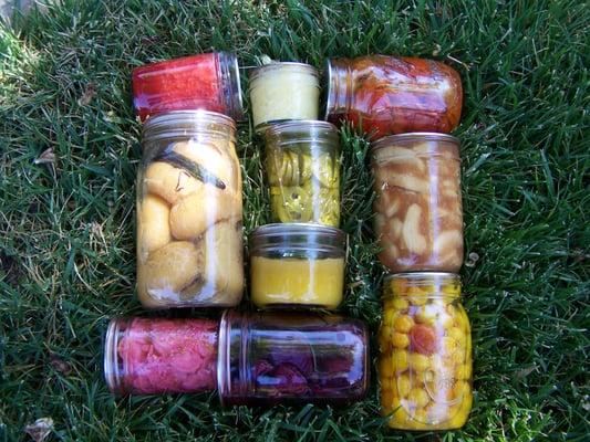 Some many yummy things to can. Here at All In A Jar.