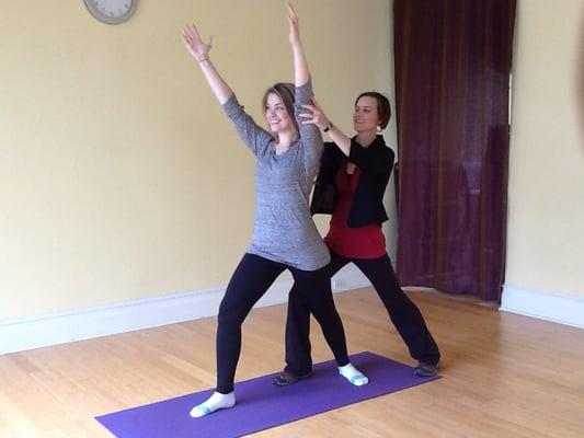 Physical therapy and yoga blended together