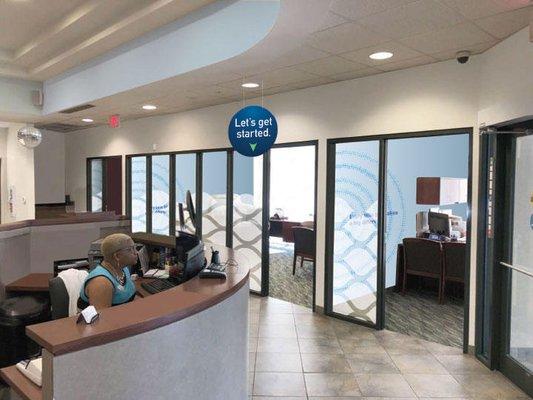 BayPort Credit Union branch interior view