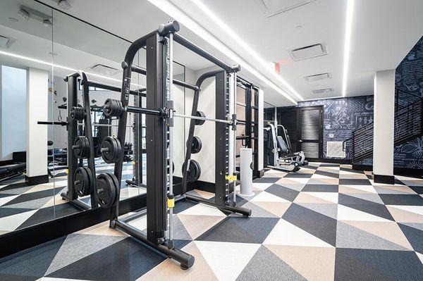 Fitness Center Smith Machine