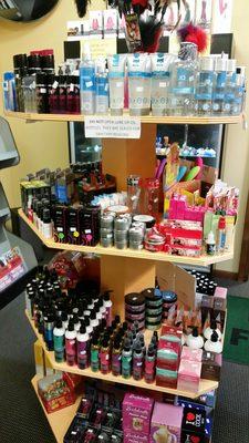 Lubes, oils, creams, gag gifts, etc.