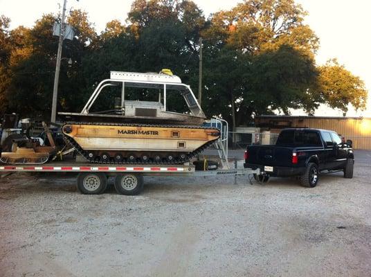 Marsh Master for mowing or spraying in swamp or wetland areas