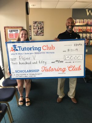 2019 School's Out Scholarship Winner!