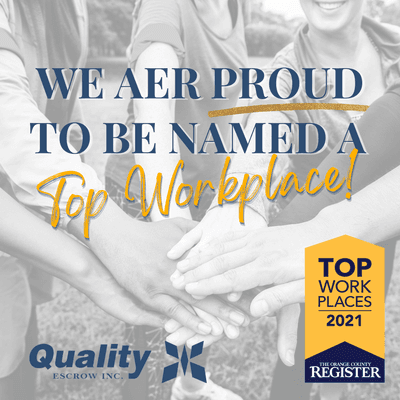 We are excited to announce that we have been designated a 2021 Top Workplace by The Orange County Register!