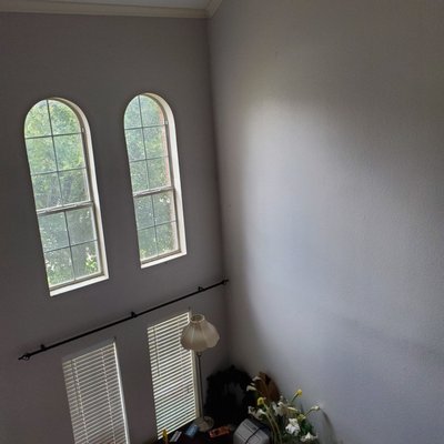 Painting walls up 2 stories