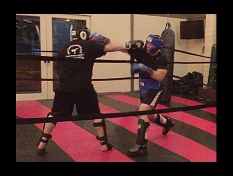 Get the feel of sparring in a boxing ring, with our ring ropes in our kickboxing/MMA class!