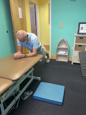 Core training for low back pain treatment.