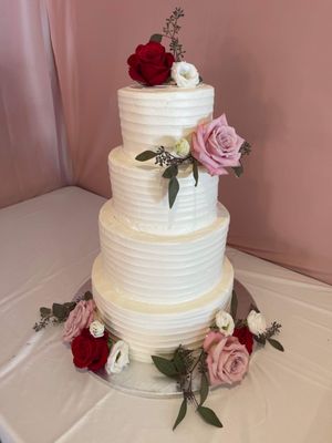 Cake with flowers