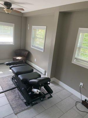 Treatment room 1 Flexion Distraction table