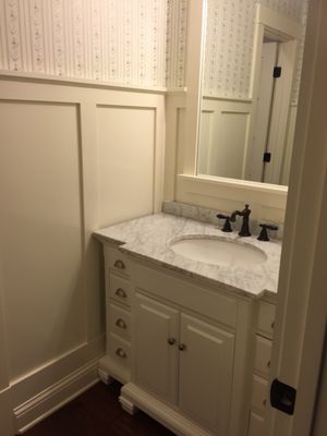 Remodel of upstairs Jack and Jill sink area