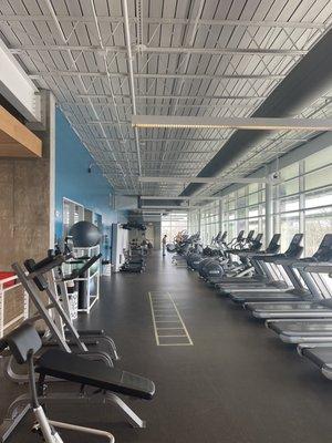 Cardio and weight area on second floor