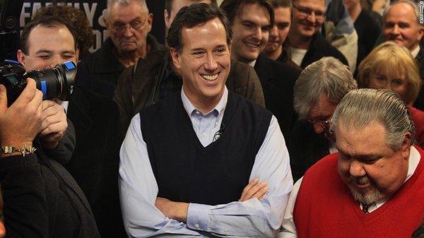 Rick Santorum in his famous sweater vests.