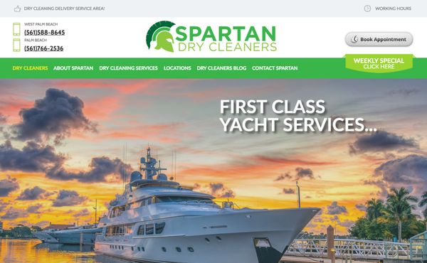 Spartan Dry Cleaners Website