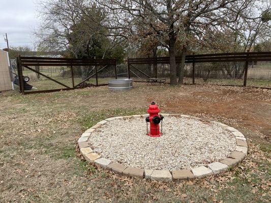 Fire Hydrant ready for use.