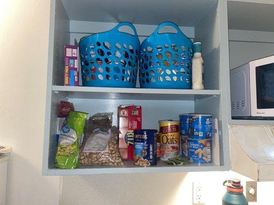 Definitely great pantry space, for your can goods.