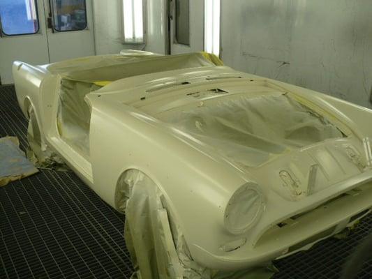 Sunbeam Tiger restoration in progress here at Rich and Famous!