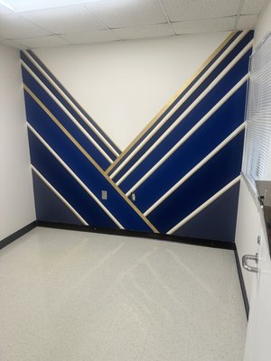 Accent wall in a office