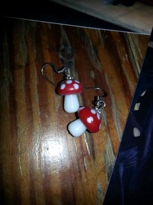 cute Mario Bros. earings for workmate