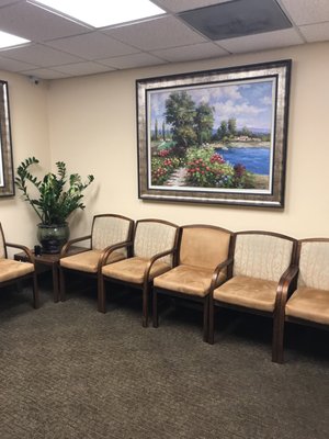 Very clean and comfy waiting room.