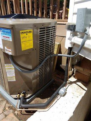 York AC split system outdoor condenser.