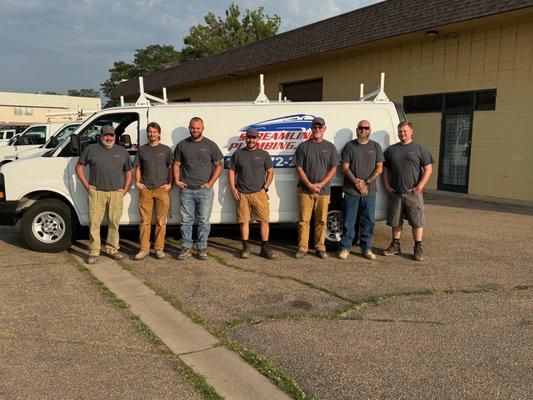 Our hard working, experienced, and friendly Streamline Plumbing  Employees!