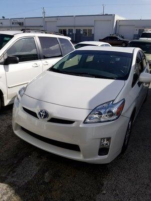 Prius looking pretty as ever with its new face lift and paint job.