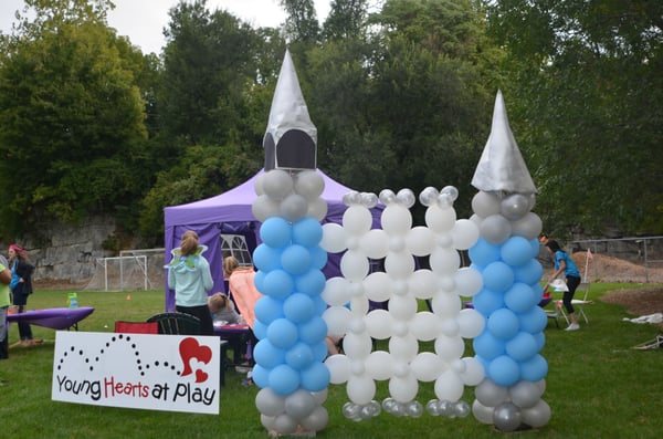 Castle for a children s area at a race.