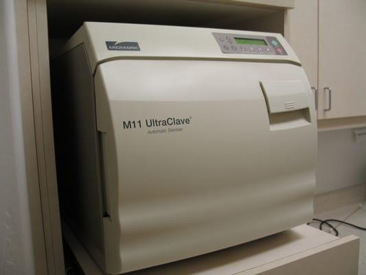 Our Steam Autoclave - protecting patients with sterilization protocols second to none.