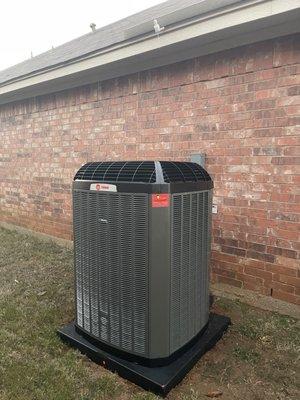 TRANE XL18i high efficiency air conditioner.