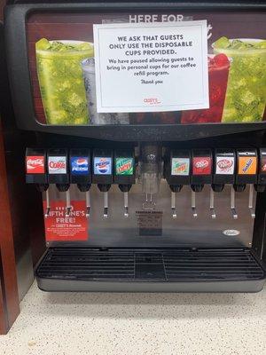 Fountain drinks available