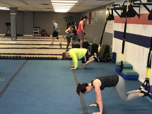 Building strong abs and core using TRX.