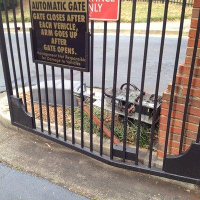 This is what will happen to a gate & the electric gate operator when you are not having it serviced each year