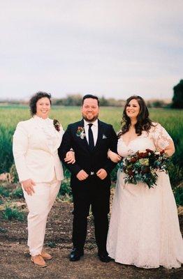 Custom Jacket, Shirt and Dress Pants.  Photo Credit: Katie Hoss Photography