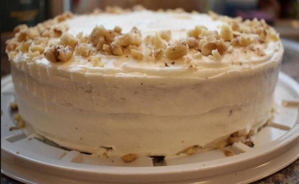 Homemade carrot cake