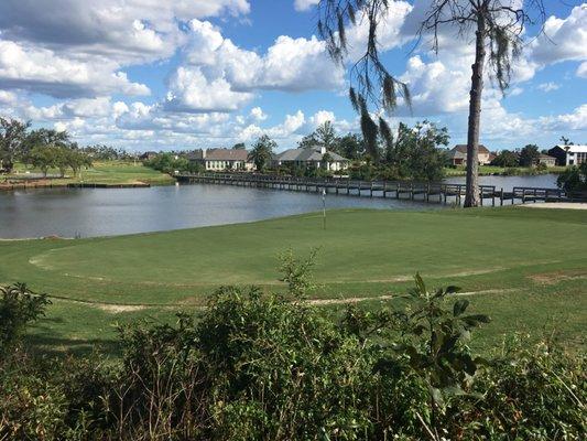 The 7th green at Panama Country Club, Lynn Haven, FL