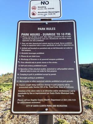 Park rules